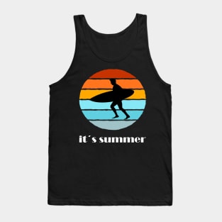 Surfing girl is the best windsurfing Tank Top